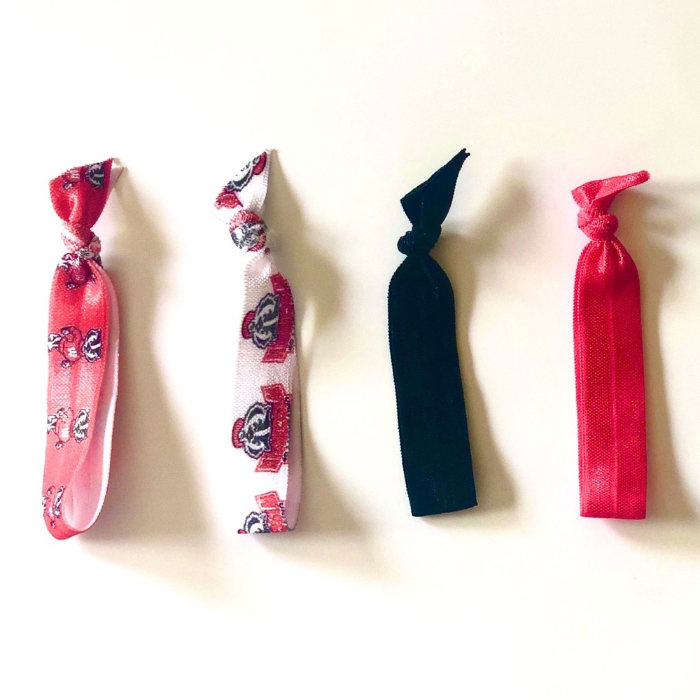 Wisconsin Badgers Handmade Elastic Hair Ties